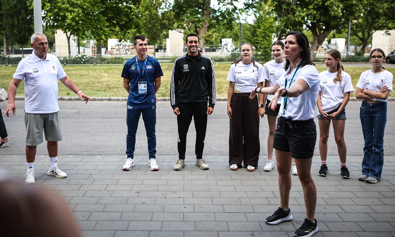 Group photo at Olympic Day in Budapest
