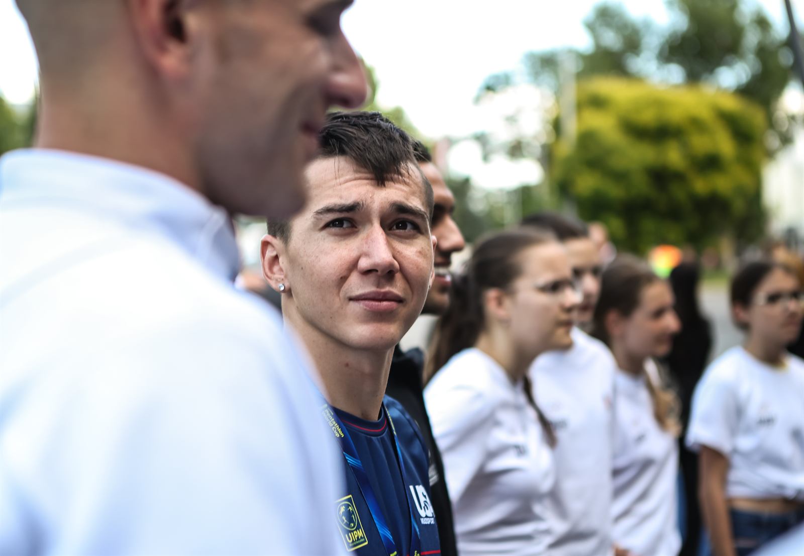 Temirkhan Sabdenbek with a UIPM World Cup medal